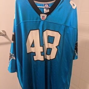 Stephen Davis 48 alternate blue Carolina Panthers jersey
